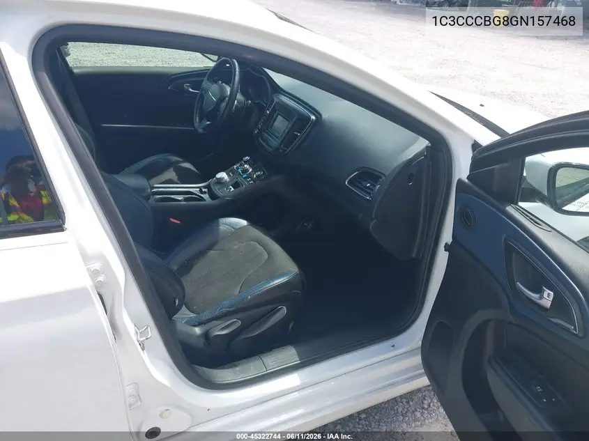 1C3CCCBG8GN157468 2016 Chrysler 200 S