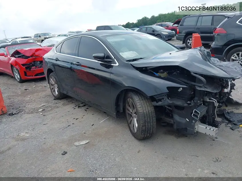 2016 Chrysler 200 Touring VIN: 1C3CCCFB4GN188036 Lot: 45325398