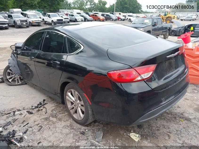 2016 Chrysler 200 Touring VIN: 1C3CCCFB4GN188036 Lot: 45325398