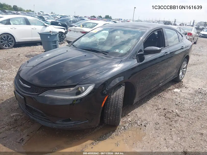 2016 Chrysler 200 S VIN: 1C3CCCBB1GN161639 Lot: 45352042