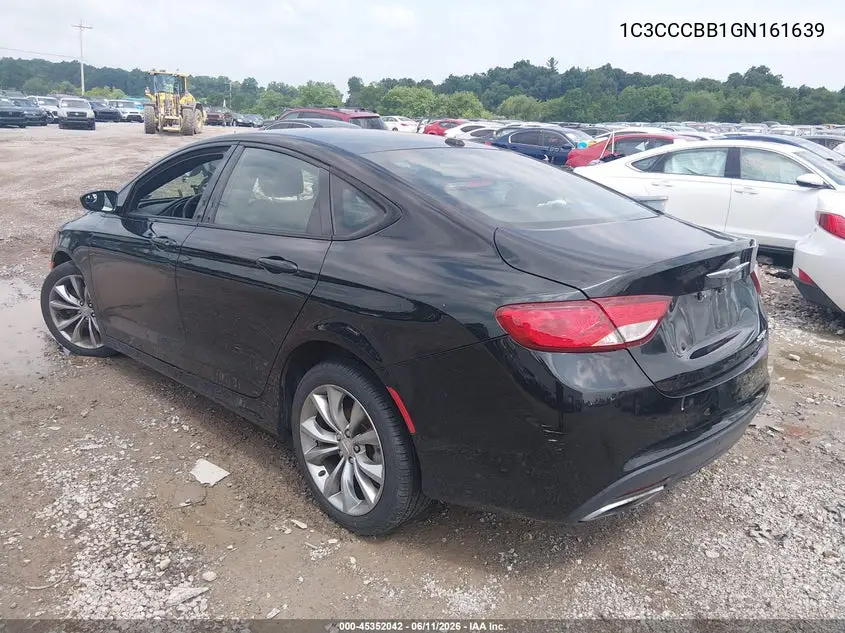 2016 Chrysler 200 S VIN: 1C3CCCBB1GN161639 Lot: 45352042