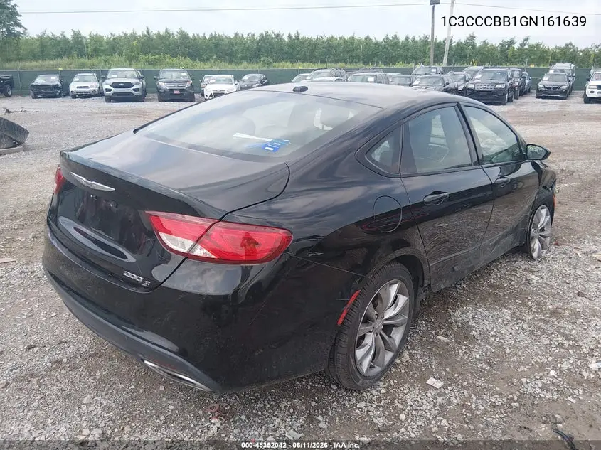 2016 Chrysler 200 S VIN: 1C3CCCBB1GN161639 Lot: 45352042