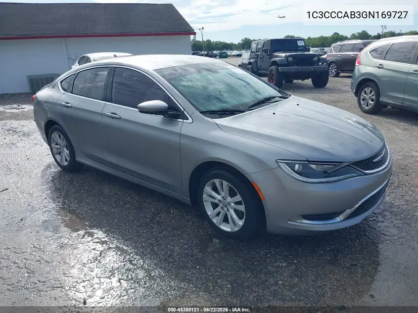 2016 Chrysler 200 Limited VIN: 1C3CCCAB3GN169727 Lot: 45380121