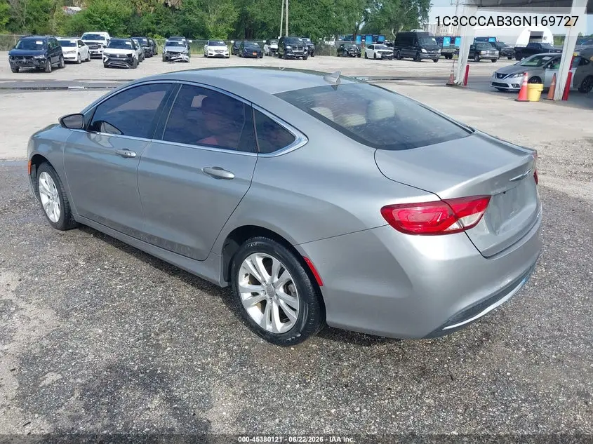 2016 Chrysler 200 Limited VIN: 1C3CCCAB3GN169727 Lot: 45380121