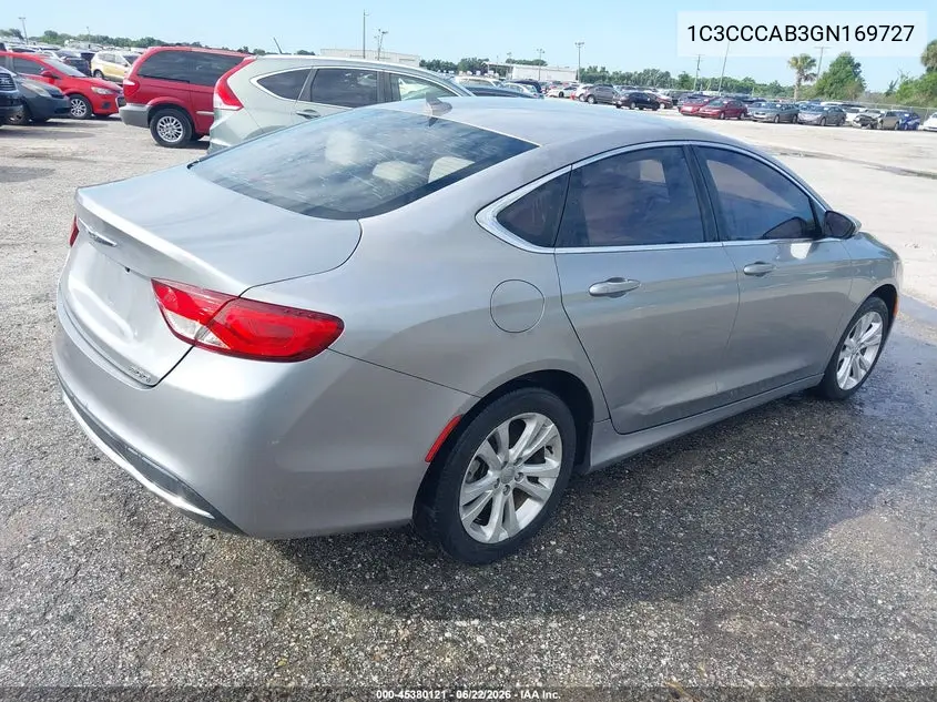 2016 Chrysler 200 Limited VIN: 1C3CCCAB3GN169727 Lot: 45380121