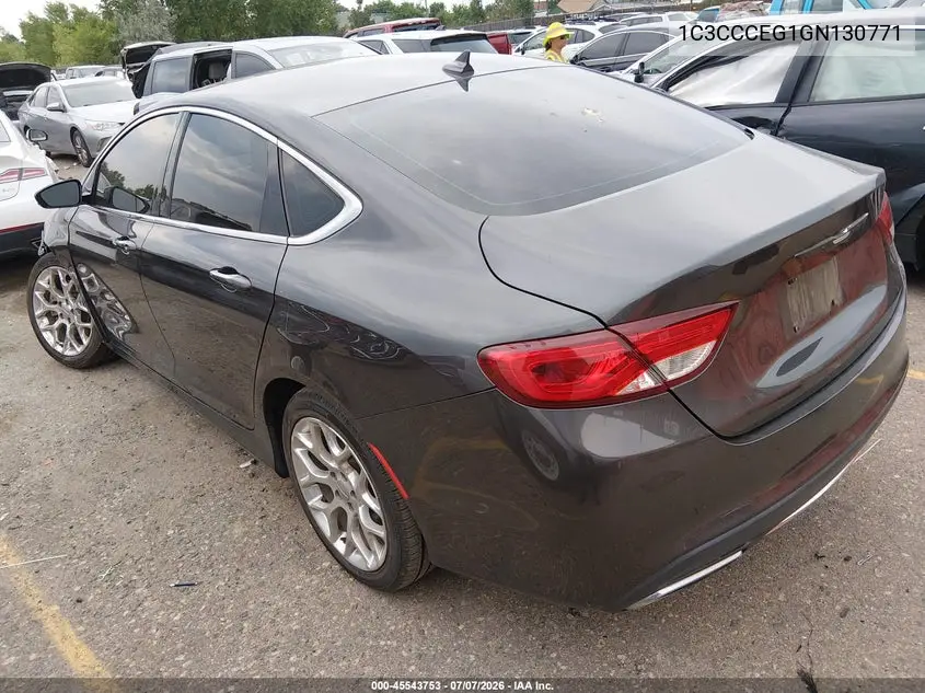 2016 Chrysler 200 C VIN: 1C3CCCEG1GN130771 Lot: 45543753