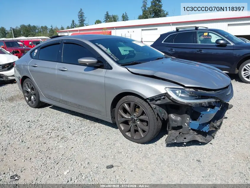 2016 Chrysler 200 S VIN: 1C3CCCDG7GN118397 Lot: 45619628