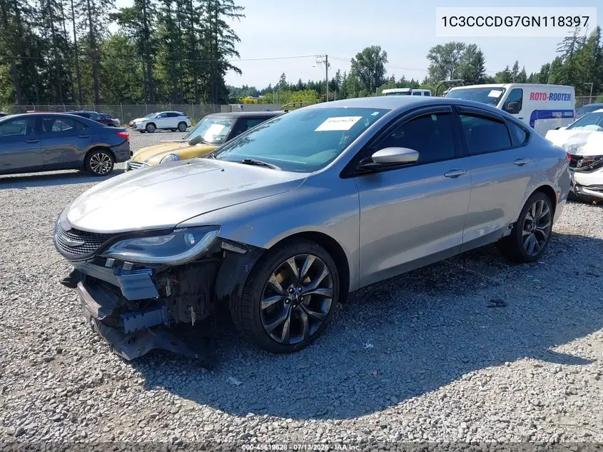 2016 Chrysler 200 S VIN: 1C3CCCDG7GN118397 Lot: 45619628