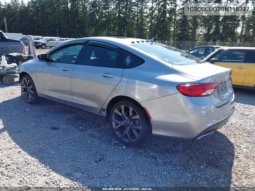 2016 Chrysler 200 S VIN: 1C3CCCDG7GN118397 Lot: 45619628