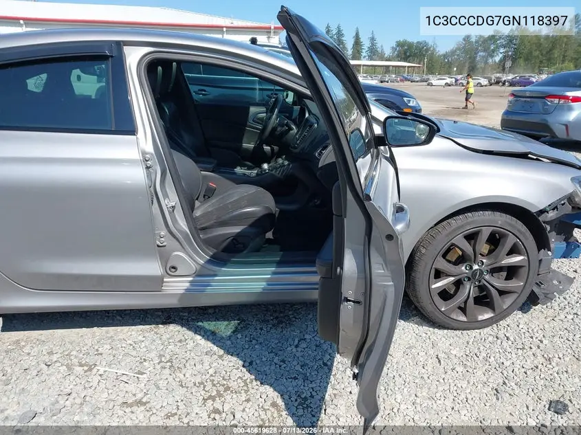 2016 Chrysler 200 S VIN: 1C3CCCDG7GN118397 Lot: 45619628