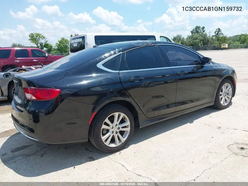 2016 Chrysler 200 Limited VIN: 1C3CCCAB1GN159732 Lot: 45627446