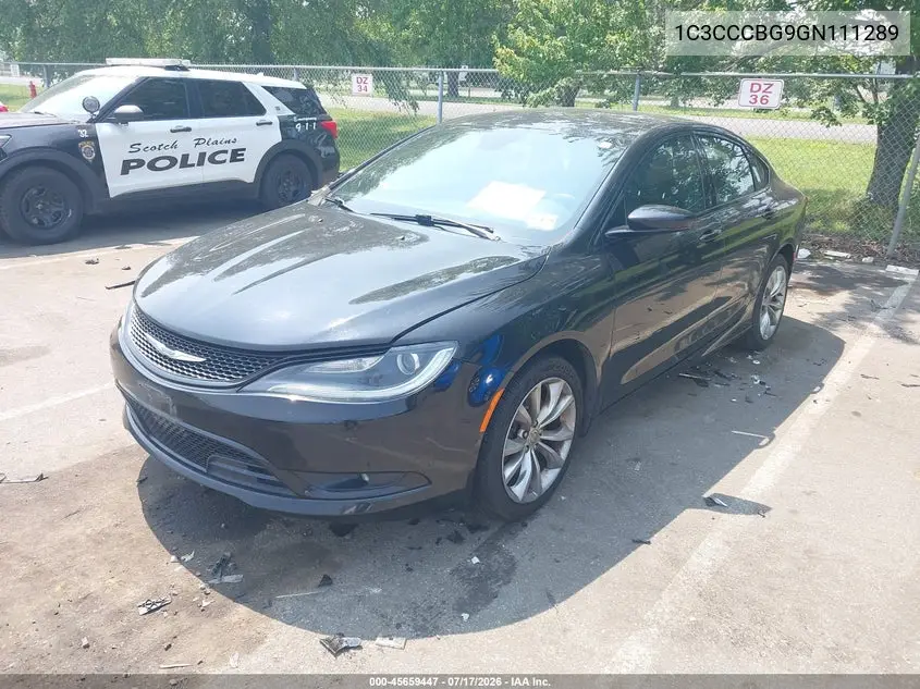2016 Chrysler 200 S VIN: 1C3CCCBG9GN111289 Lot: 45659447