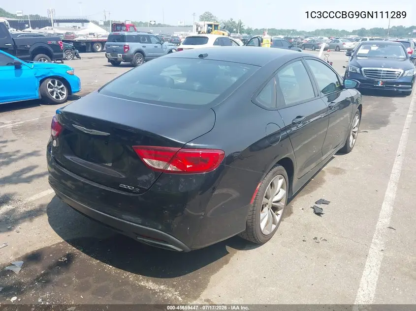 2016 Chrysler 200 S VIN: 1C3CCCBG9GN111289 Lot: 45659447