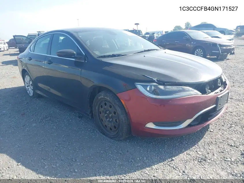 2016 Chrysler 200 Lx VIN: 1C3CCCFB4GN171527 Lot: 45666662