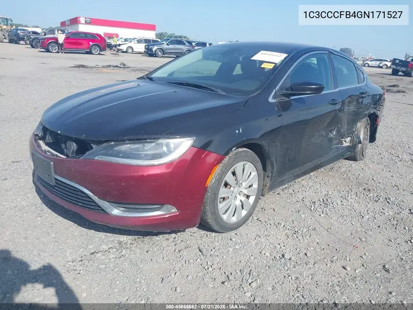 2016 Chrysler 200 Lx VIN: 1C3CCCFB4GN171527 Lot: 45666662