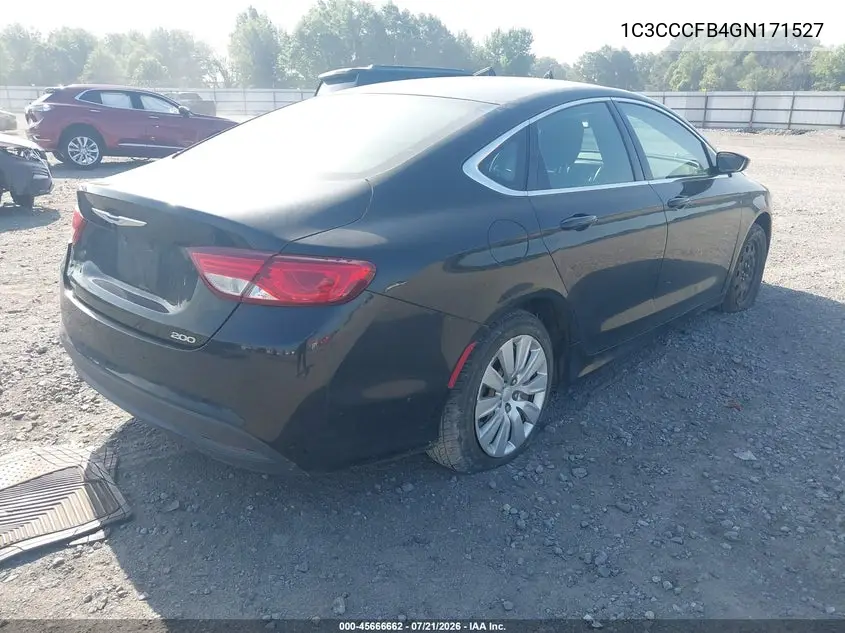 2016 Chrysler 200 Lx VIN: 1C3CCCFB4GN171527 Lot: 45666662