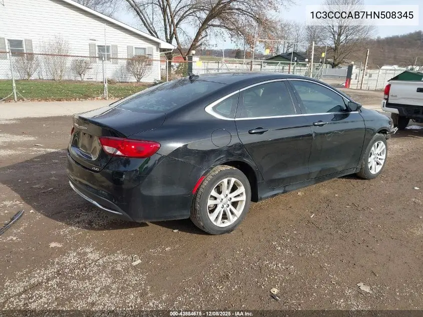 1C3CCCAB7HN508345 2017 Chrysler 200 Limited Platinum