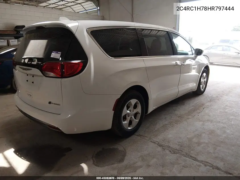 2017 Chrysler Pacifica Hybrid Touring Plus VIN: 2C4RC1H78HR797444 Lot: 45352479