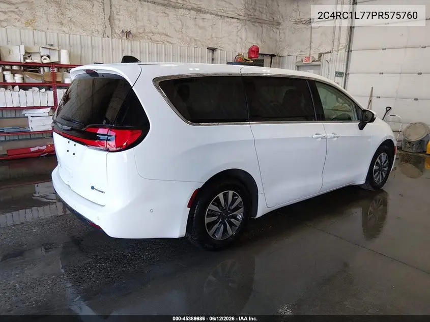 2023 Chrysler Pacifica Hybrid Touring L VIN: 2C4RC1L77PR575760 Lot: 45389686