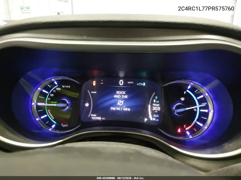 2023 Chrysler Pacifica Hybrid Touring L VIN: 2C4RC1L77PR575760 Lot: 45389686