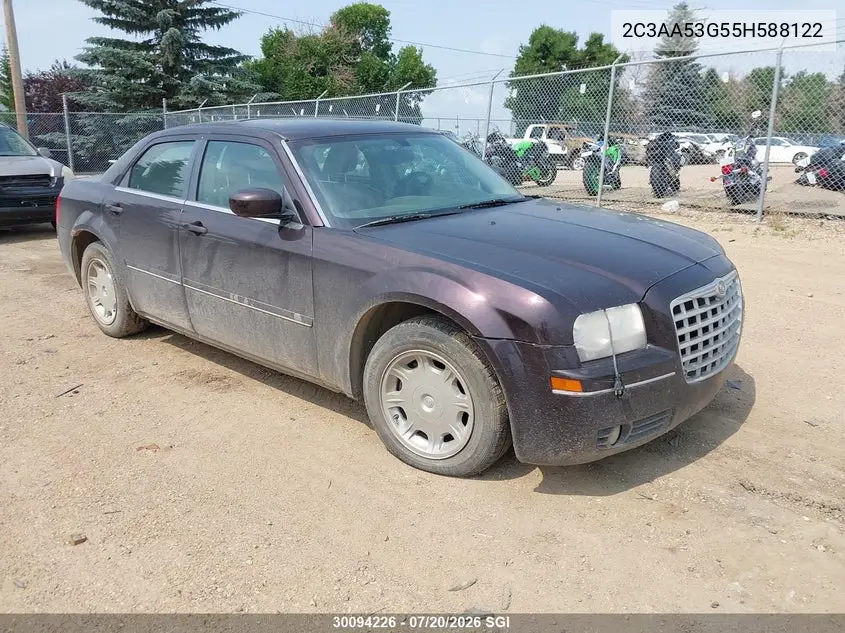 2005 Chrysler 300 Touring VIN: 2C3AA53G55H588122 Lot: 30094226