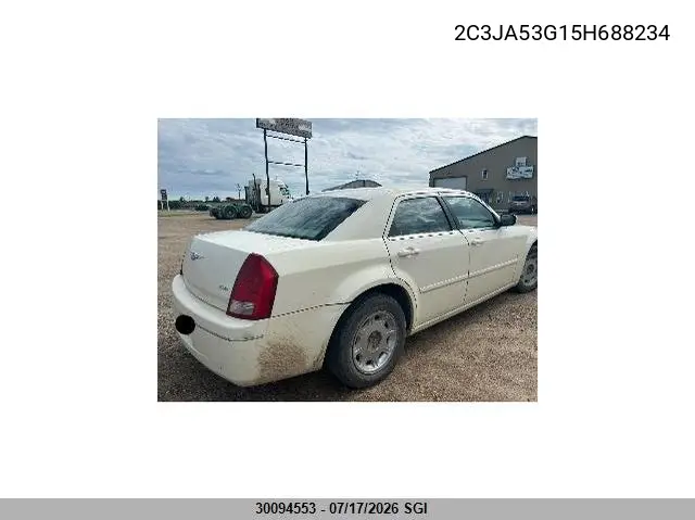 2005 Chrysler 300 Touring VIN: 2C3JA53G15H688234 Lot: 30094553