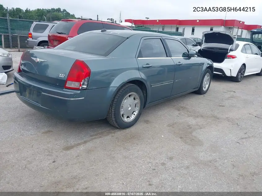2005 Chrysler 300 Touring VIN: 2C3AA53G85H644215 Lot: 45538816