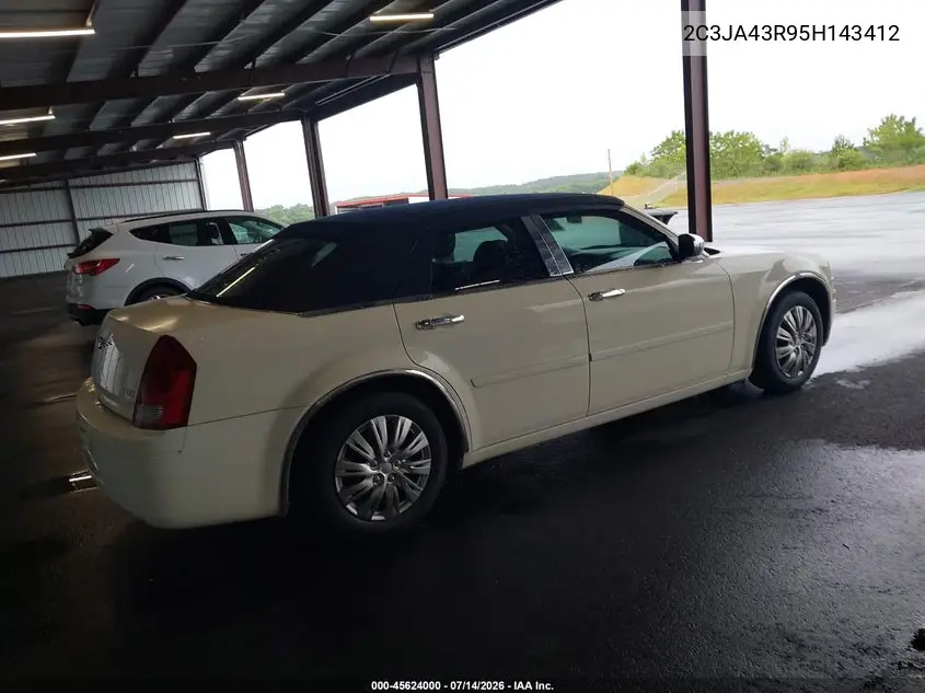 2005 Chrysler 300 VIN: 2C3JA43R95H143412 Lot: 45624000
