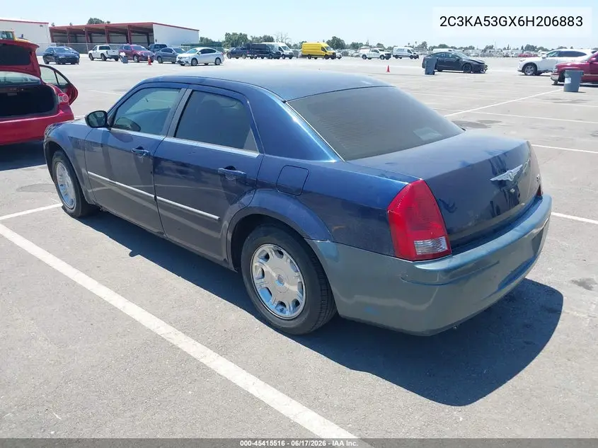 2006 Chrysler 300 Touring VIN: 2C3KA53GX6H206883 Lot: 45415516
