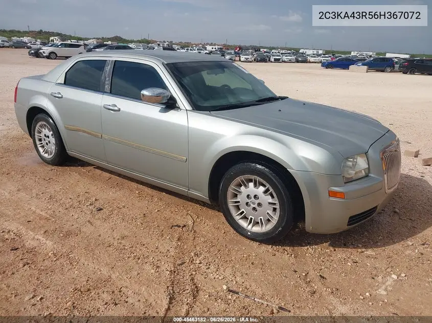 2006 Chrysler 300 VIN: 2C3KA43R56H367072 Lot: 45463182