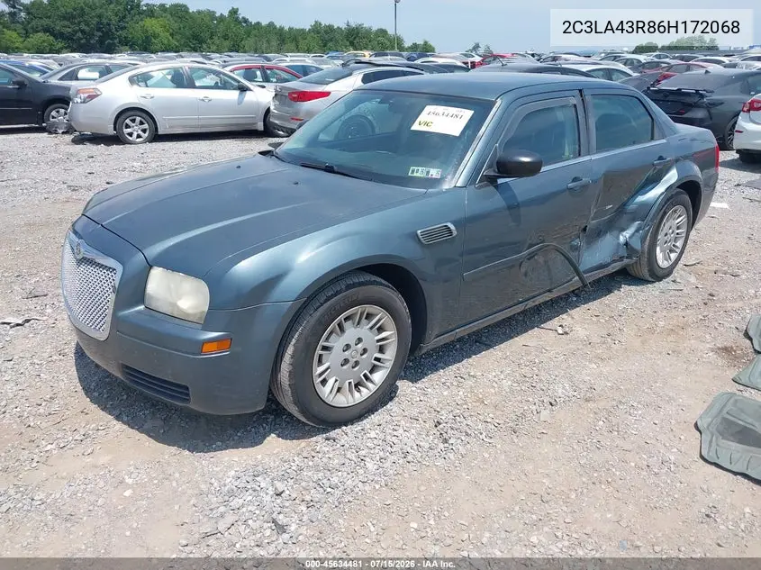 2006 Chrysler 300 VIN: 2C3LA43R86H172068 Lot: 45634481