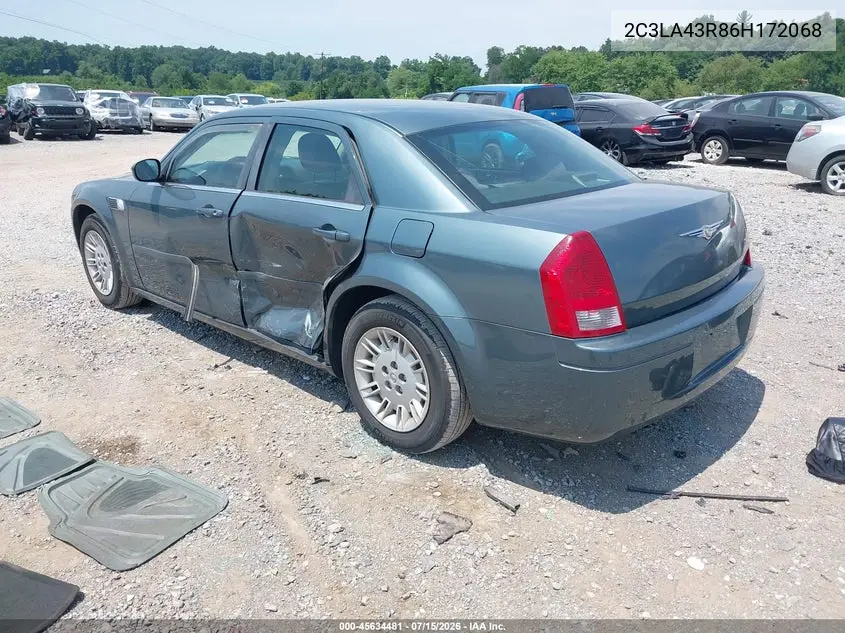 2006 Chrysler 300 VIN: 2C3LA43R86H172068 Lot: 45634481