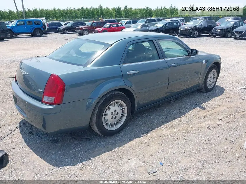 2006 Chrysler 300 VIN: 2C3LA43R86H172068 Lot: 45634481