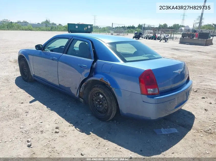 2007 Chrysler 300 VIN: 2C3KA43R27H829735 Lot: 45631506