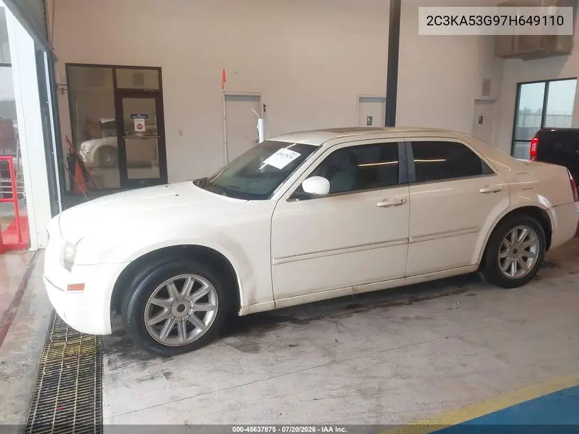 2007 Chrysler 300 Touring VIN: 2C3KA53G97H649110 Lot: 45637875