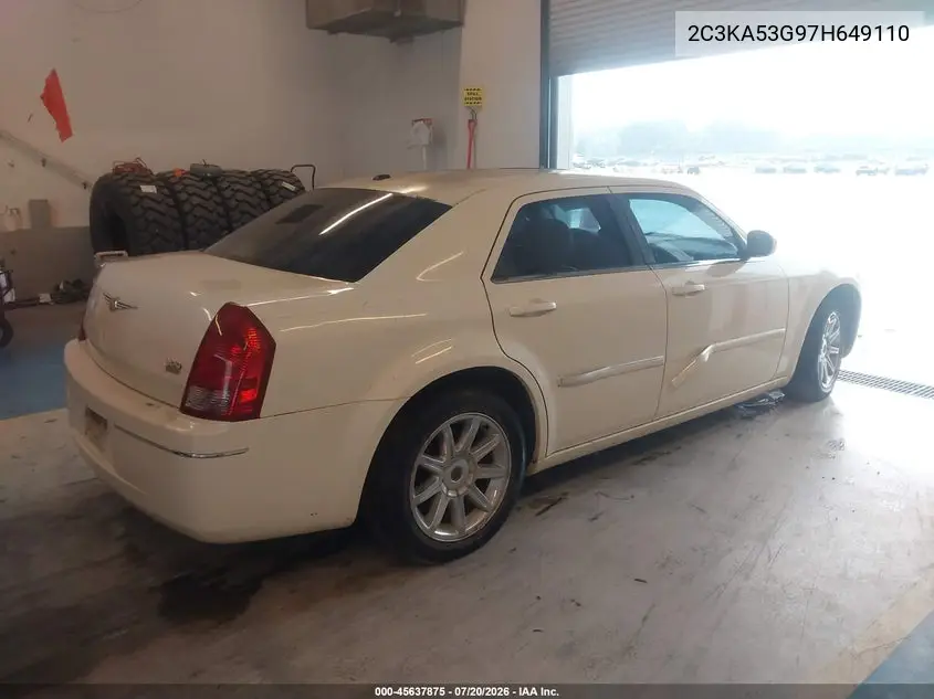 2007 Chrysler 300 Touring VIN: 2C3KA53G97H649110 Lot: 45637875