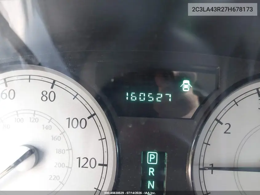 2007 Chrysler 300 VIN: 2C3LA43R27H678173 Lot: 45638529