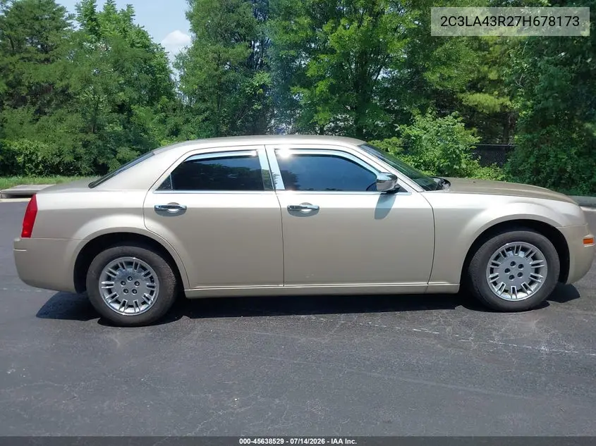 2007 Chrysler 300 VIN: 2C3LA43R27H678173 Lot: 45638529