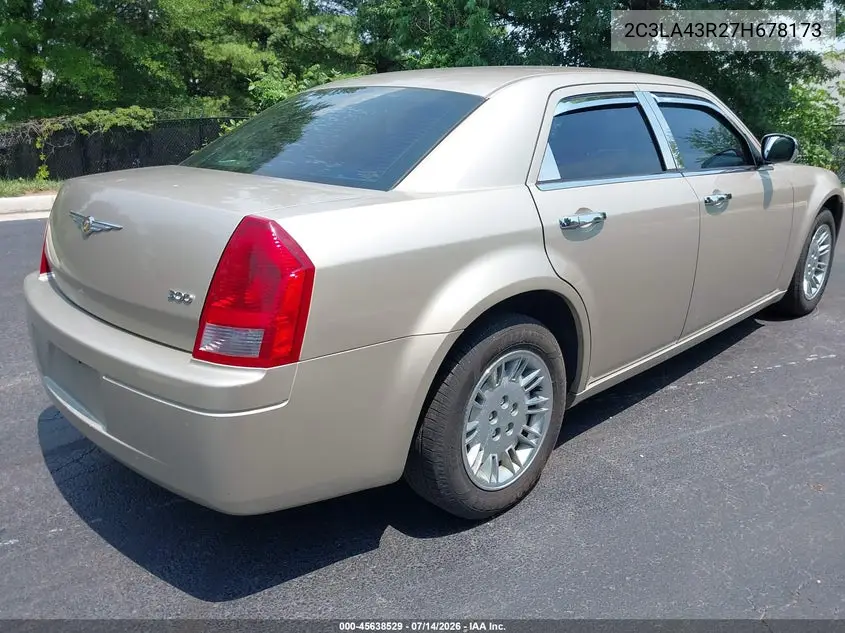 2007 Chrysler 300 VIN: 2C3LA43R27H678173 Lot: 45638529