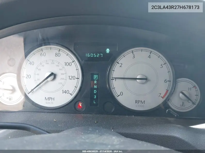 2007 Chrysler 300 VIN: 2C3LA43R27H678173 Lot: 45638529
