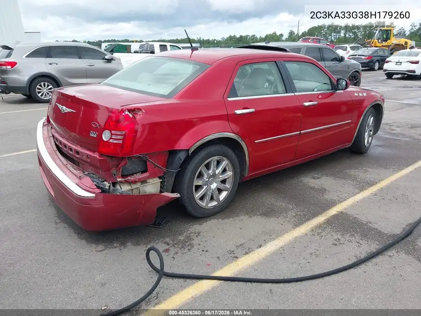 2008 Chrysler 300 Limited VIN: 2C3KA33G38H179260 Lot: 45326360