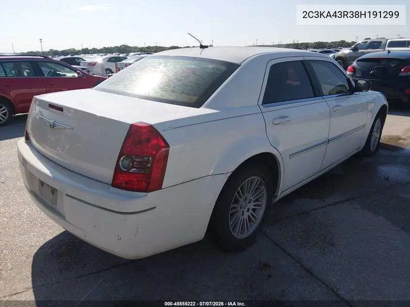 2008 Chrysler 300 Lx VIN: 2C3KA43R38H191299 Lot: 45555222