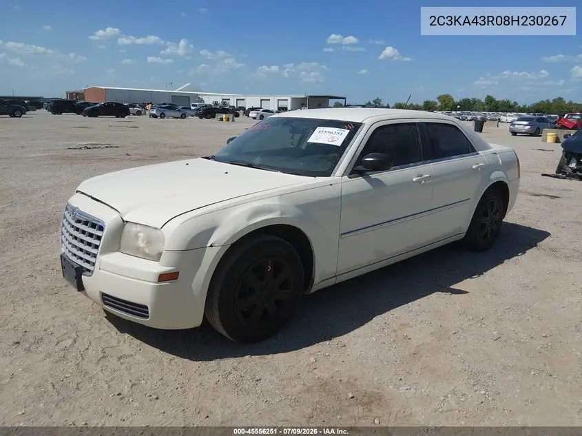 2008 Chrysler 300 Lx VIN: 2C3KA43R08H230267 Lot: 45556251