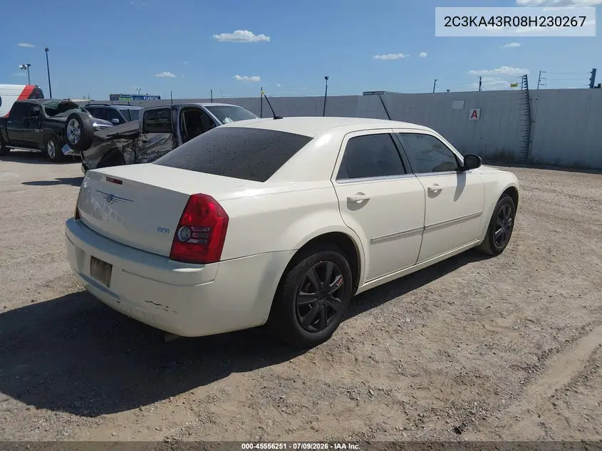 2008 Chrysler 300 Lx VIN: 2C3KA43R08H230267 Lot: 45556251