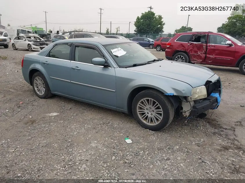 2008 Chrysler 300 Touring VIN: 2C3KA53G38H267740 Lot: 45617874