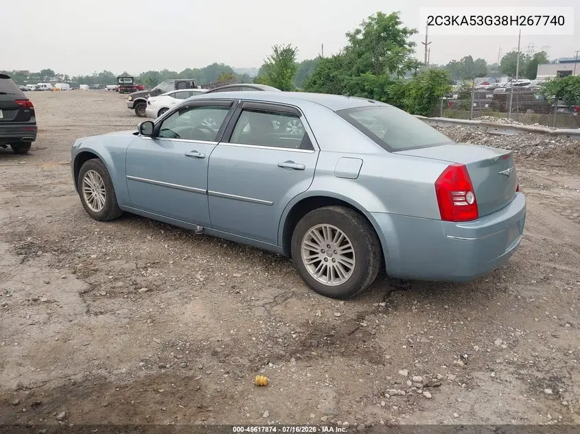 2008 Chrysler 300 Touring VIN: 2C3KA53G38H267740 Lot: 45617874