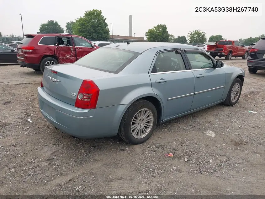 2008 Chrysler 300 Touring VIN: 2C3KA53G38H267740 Lot: 45617874