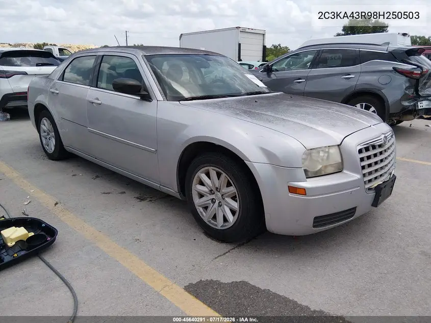 2008 Chrysler 300 Lx VIN: 2C3KA43R98H250503 Lot: 45640291