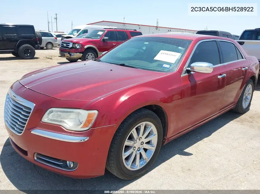 2011 Chrysler 300 Limited VIN: 2C3CA5CG6BH528922 Lot: 45584260
