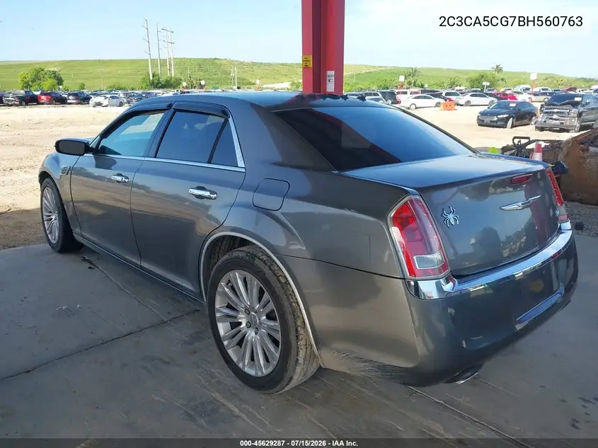 2011 Chrysler 300 Limited VIN: 2C3CA5CG7BH560763 Lot: 45629287
